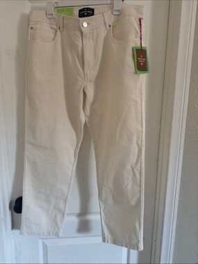 W by Worth Cream Straight Leg Pants